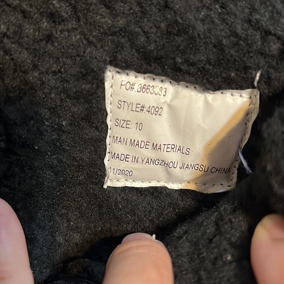 RUGGED EXPOSURE YOUTH KIDS BLACK SNOW BOOTS WITH VELCRO CLOSING - WINTER BOOTS - Picture 5 of 6